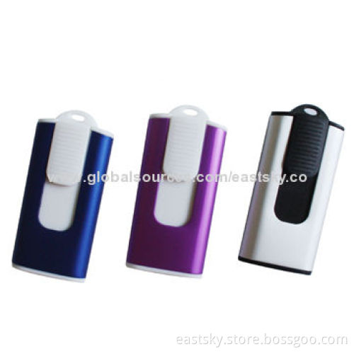 Slide Thumb Drive, Wholesale, Various Colors Available, OEM Orders Welcomed, USB 2.0 Host InterfaceNew
